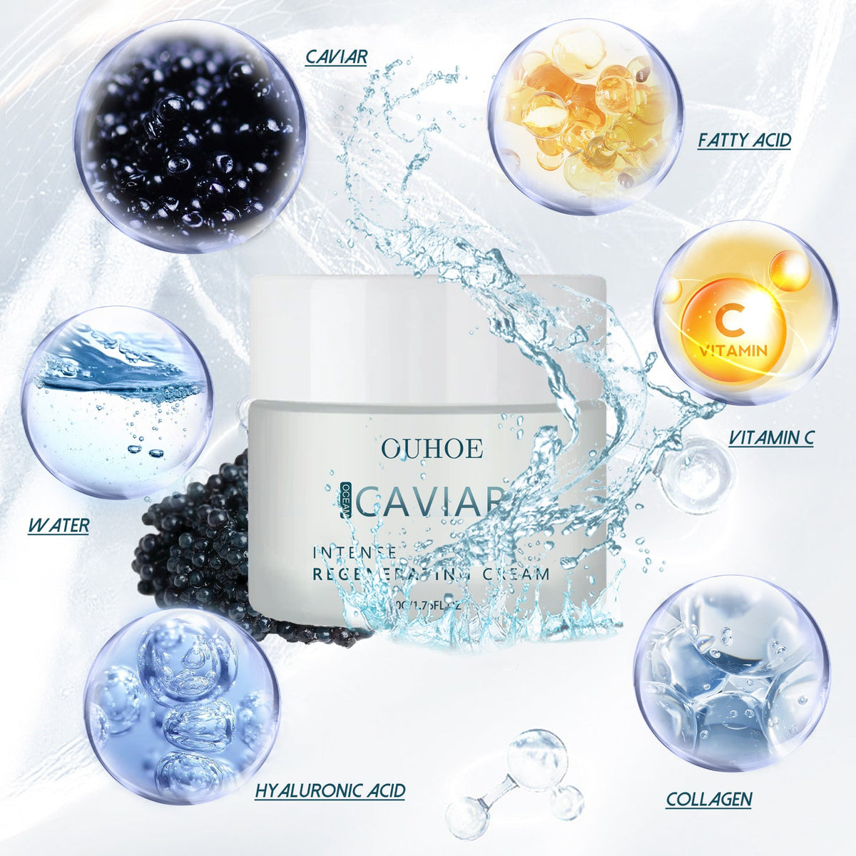 Caviar Essence Face Cream for Firming & Wrinkle Repair
