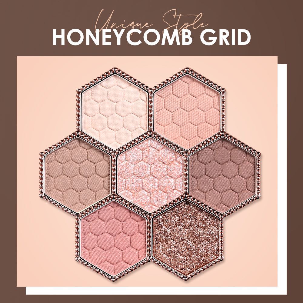 Honeycomb Eyeshadow Palette for Colorful Eye Looks