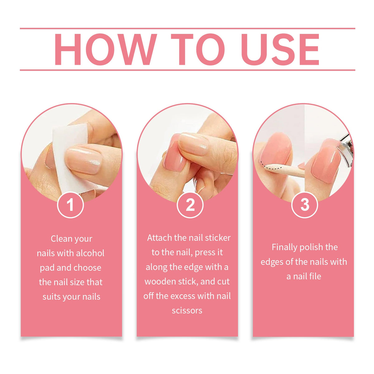 Semi-Cured Gel Nail Stickers - No UV Lamp Needed
