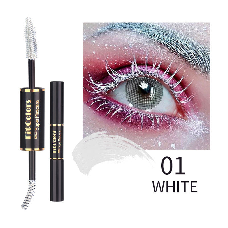 Double-Head Color Mascara for Bold, Curled Lashes