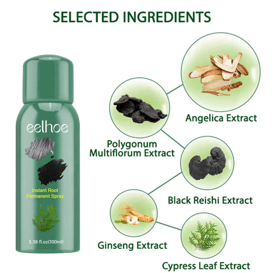 Root Concealing Hair Spray for Instant Gray Coverage