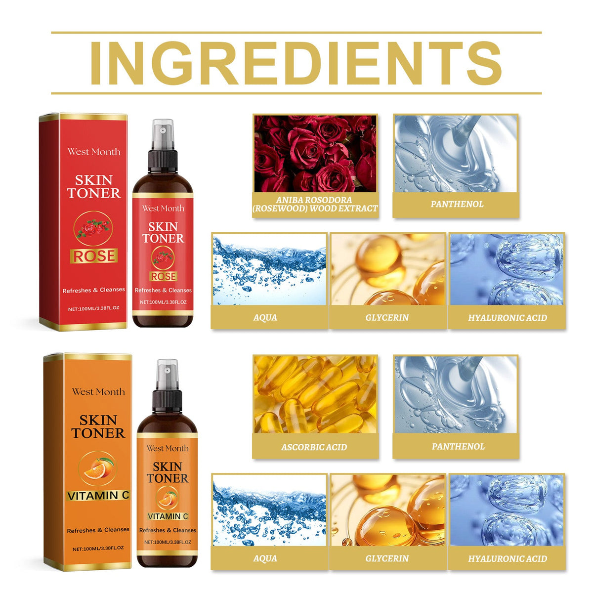 Vitamin C Toner Spray for Hydrated Glowing Skin