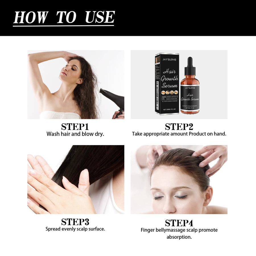 Hair Growth Serum for Nourished, Shinier-Looking Hair