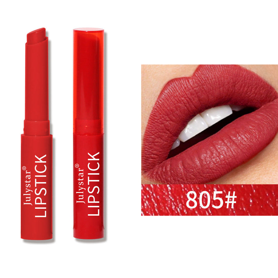 Six-Shade Matte Velvet Lipstick Set, Waterproof Formula