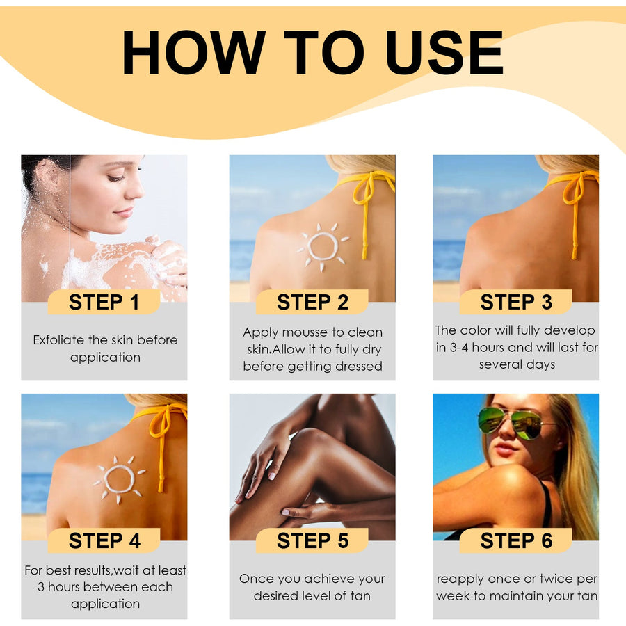 Self-Tanning Mousse for a Buildable, Natural-Looking Tan