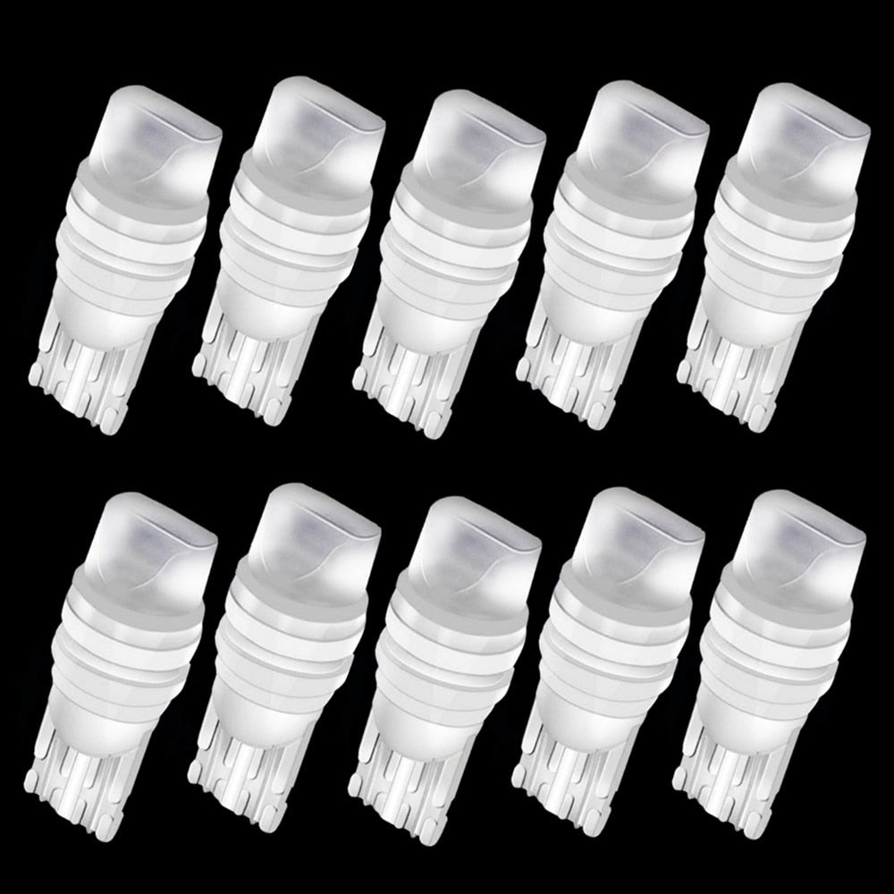 T10 Ceramic LED Bulbs (10‑Pack) — Waterproof