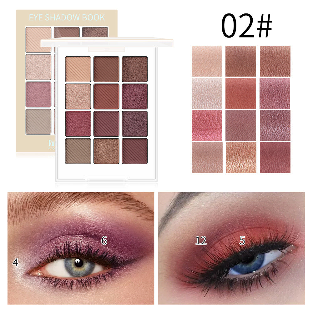12-Color Eyeshadow Palette for Versatile Eye Looks