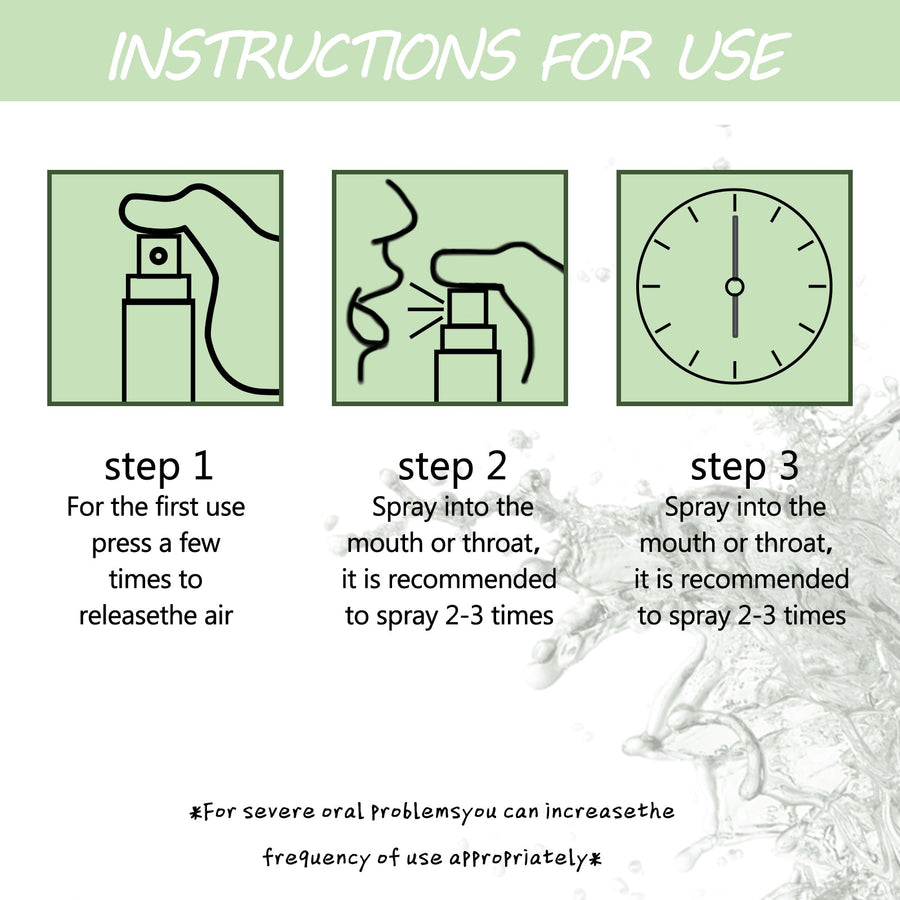 Probiotic Mint Breath Spray — 30,000 Cultures per Pump