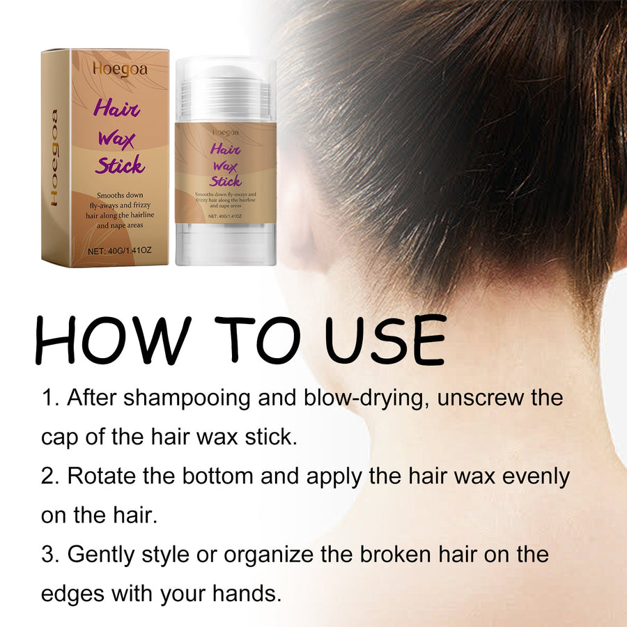 Hair Wax Stick for Frizz-Free, Sleek All-Day Styling