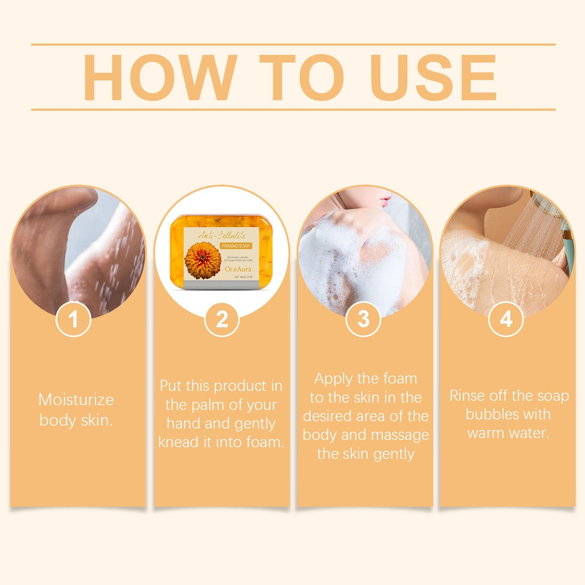 OceAura Firming Soap Bar for Cellulite & Smooth Skin