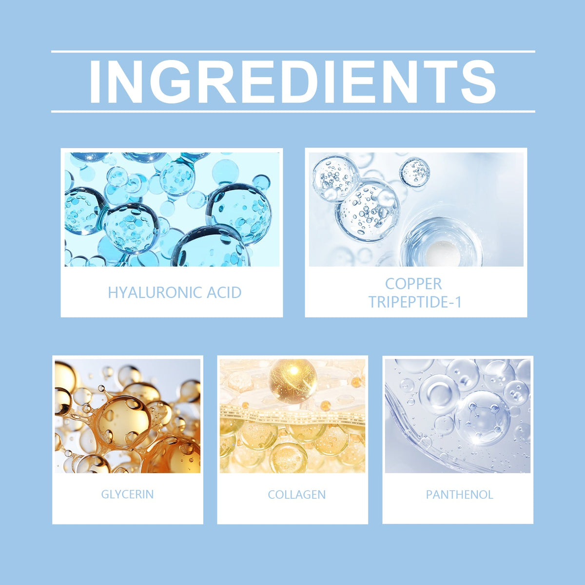 Hyaluronic Acid Peptide Serum for Dull, Dehydrated Skin