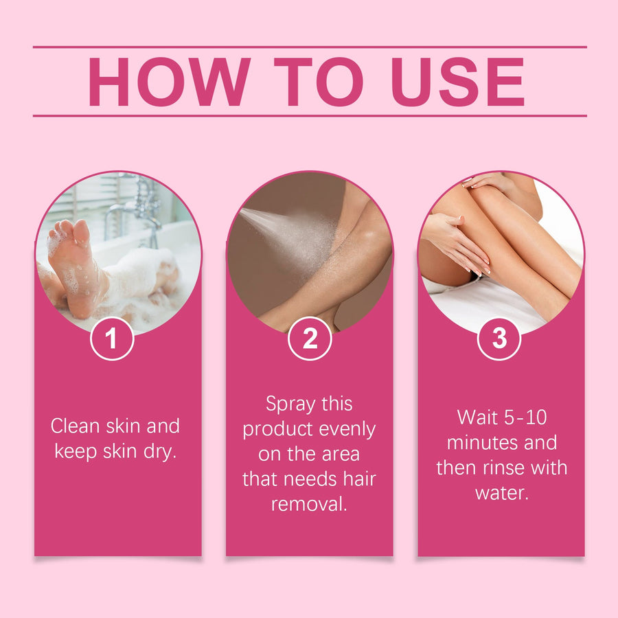 Hair Removal Spray — Gentle Foam for Sensitive Skin