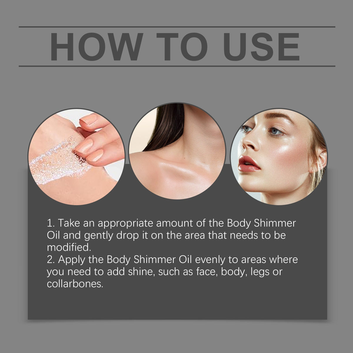 Body Glitter Oil for a Radiant, Moisturized Skin Glow