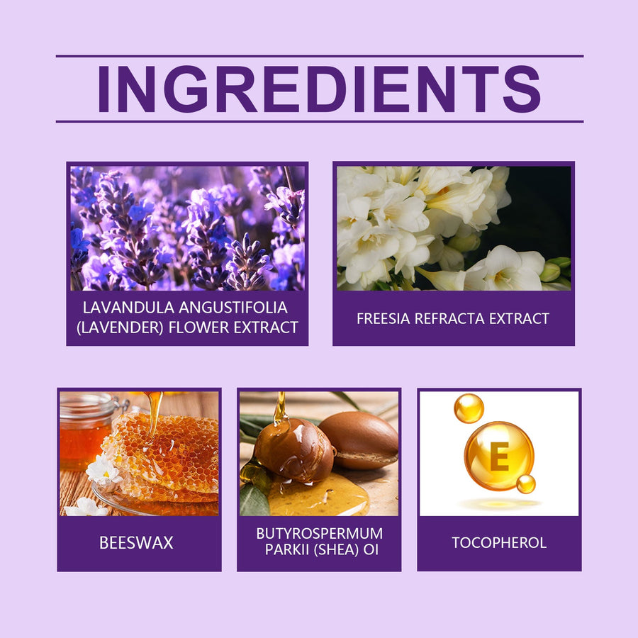 Solid Lavender Fragrance Balm for Natural Portable Calm