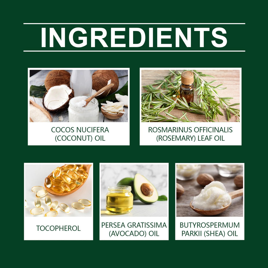 Rosemary Coconut Hair Oil for Dry Hair & Scalp Care