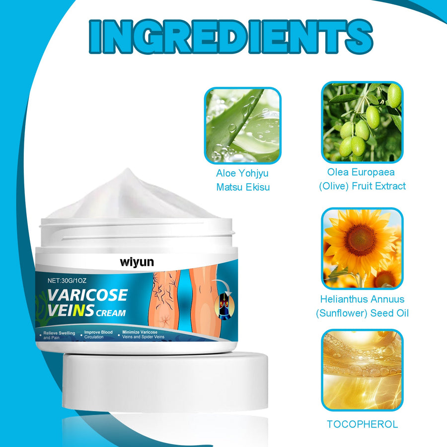 Varicose Veins Relief Cream — Reduce Swelling and Vein