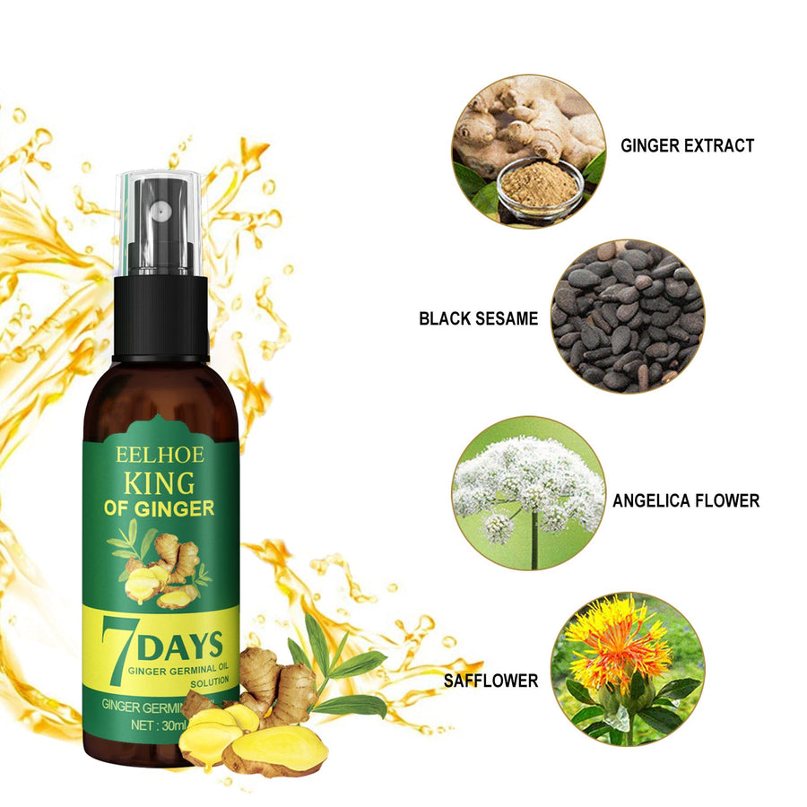Ginger Hair Spray for Stronger, Fuller-Looking Hair
