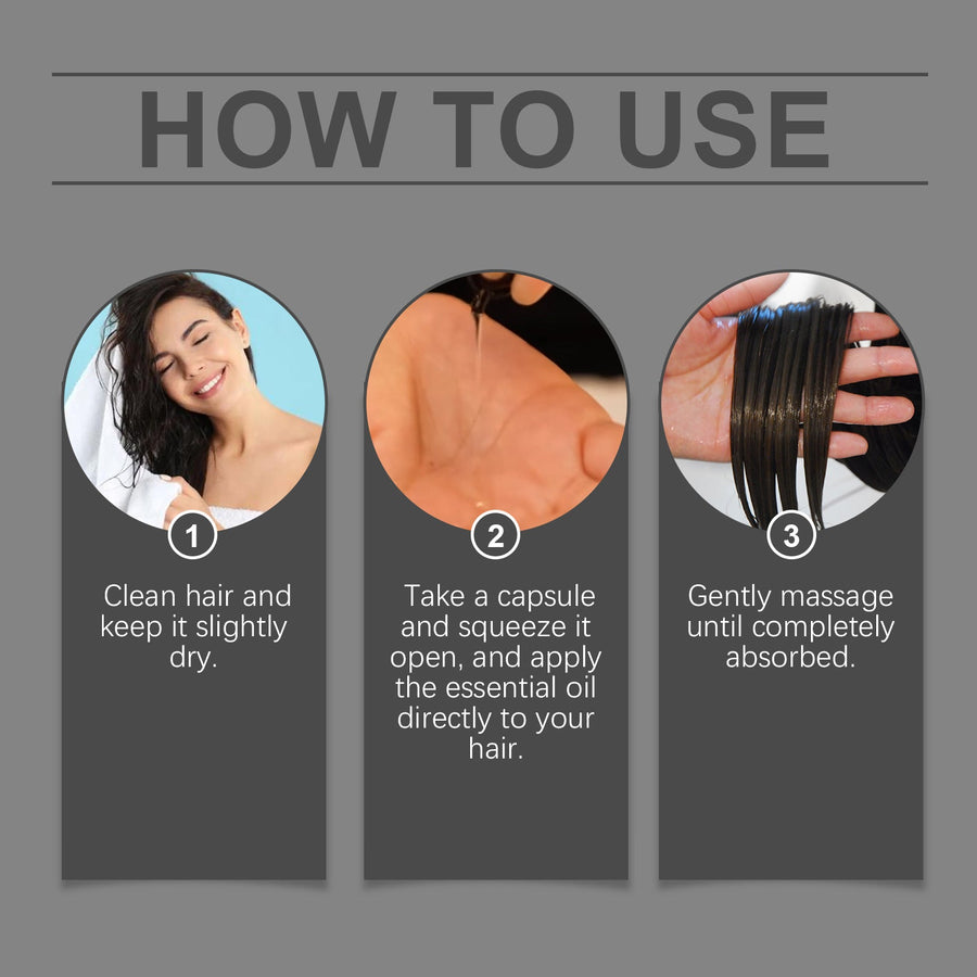 Hair Serum Capsules for Smooth, Shiny, Moisturized Hair
