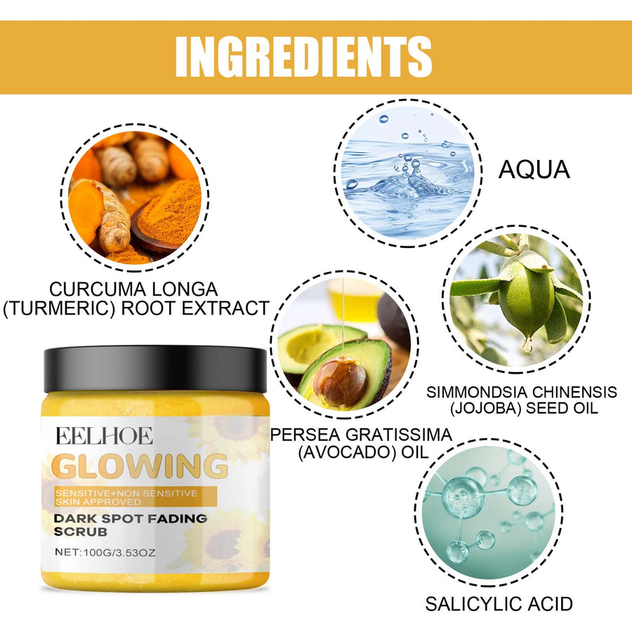 Turmeric Face Scrub for Dark Spots & Even Skin Tone