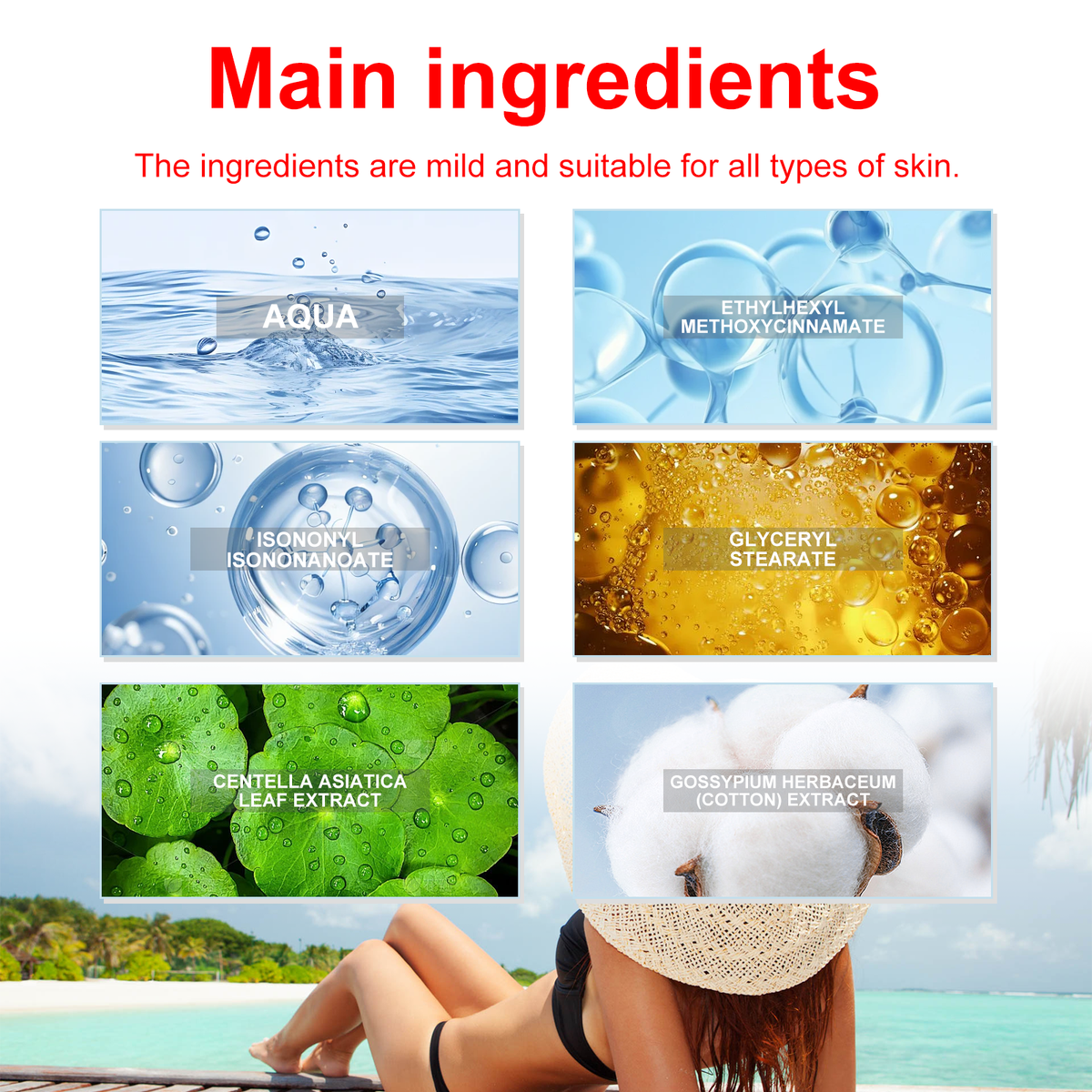 SPF 50+ Sunscreen Stick - No Sticky Residue Sun Protection