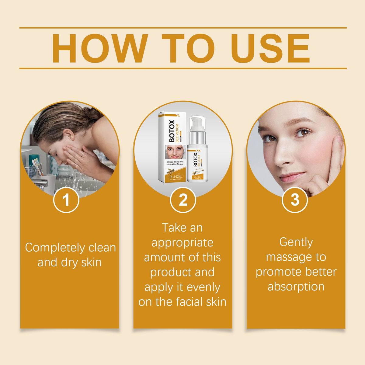 Bee Venom Facial Lotion for Firming & Wrinkle Care