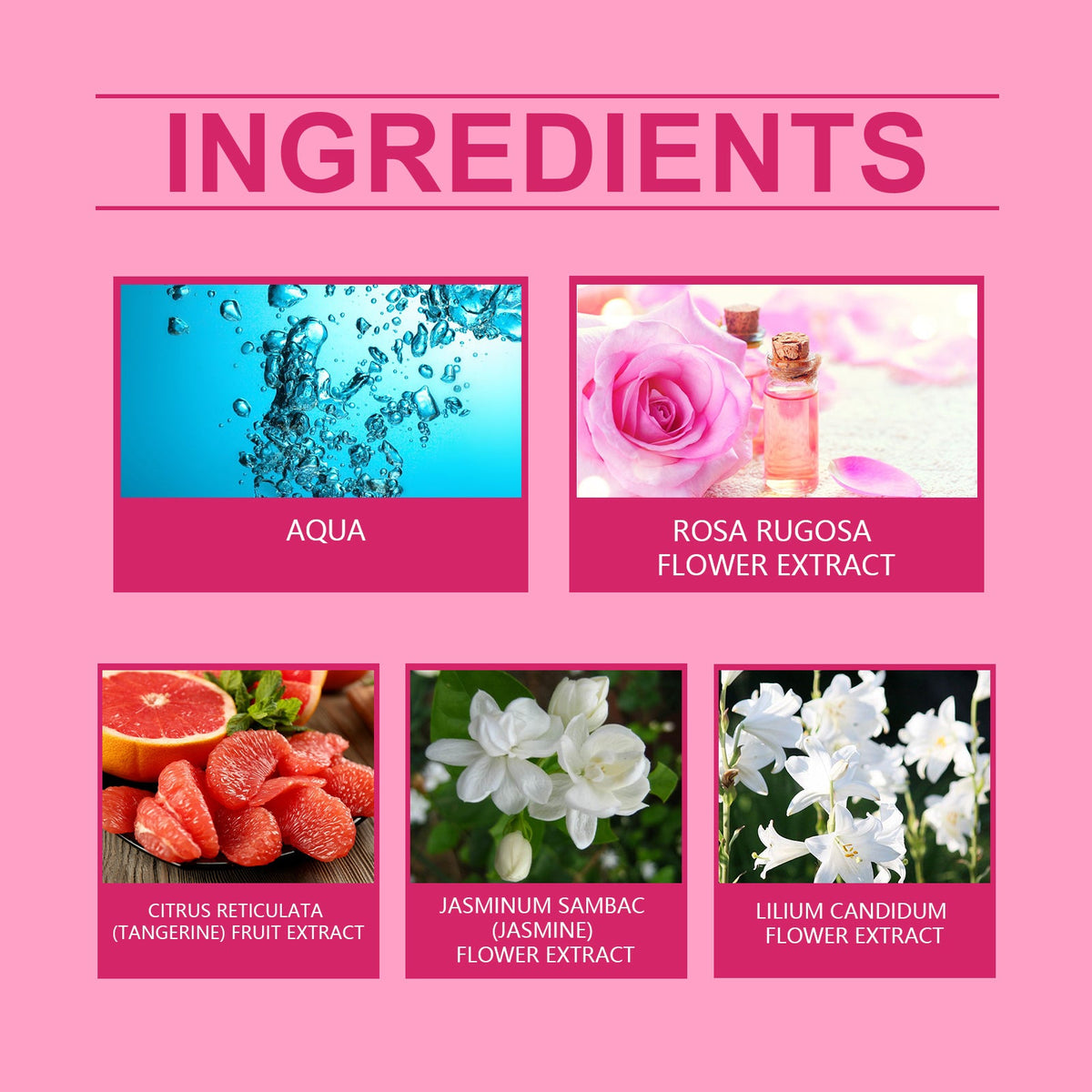 Travel-Size Rose Perfume for Women, Long-Lasting Charm
