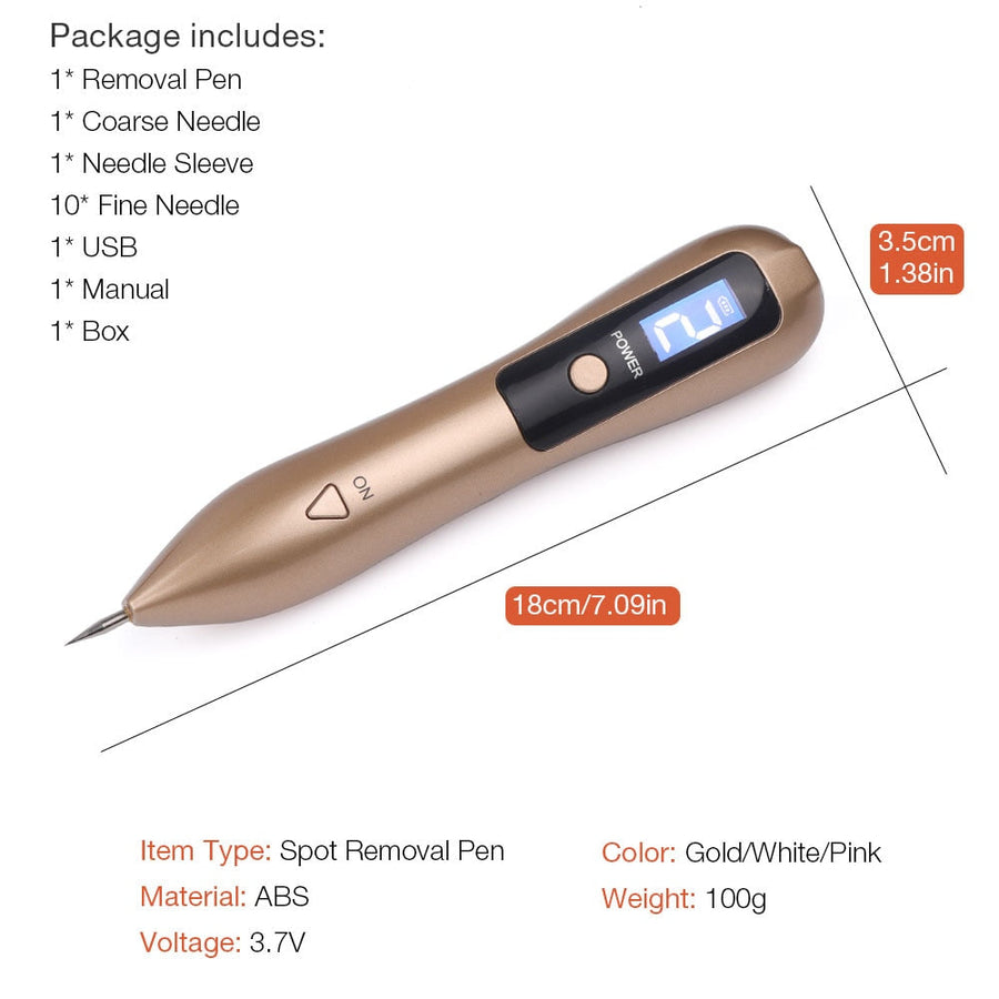 9-Level LCD Plasma Pen for Targeted Cosmetic Spot Care