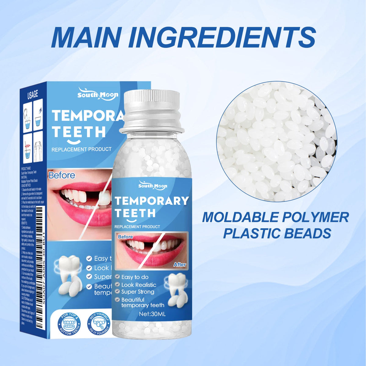 Temporary Tooth Filling Kit — Realistic DIY Smile Repair