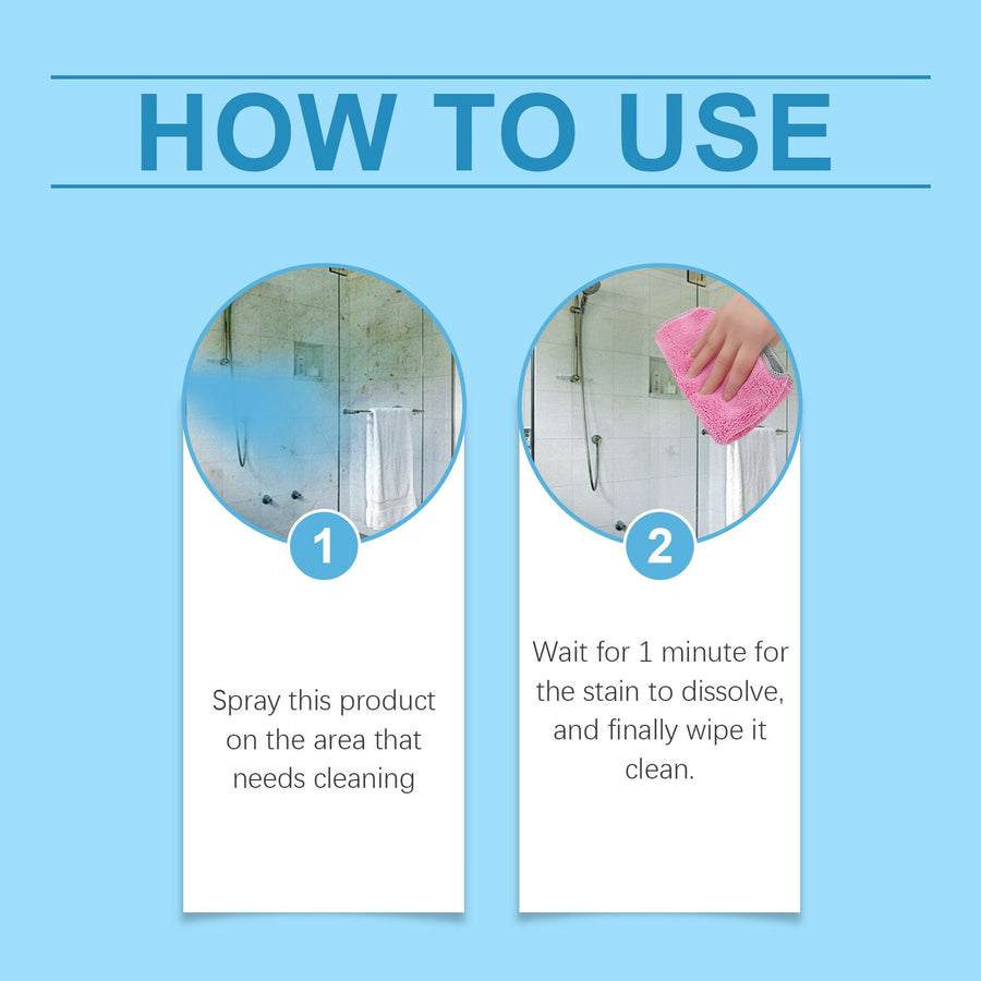 Bathroom Descaler Spray — Dissolves Hard Water Stains