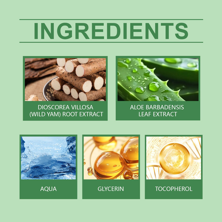 Natural Menstrual Pain Relief Cream with Wild Yam & Aloe