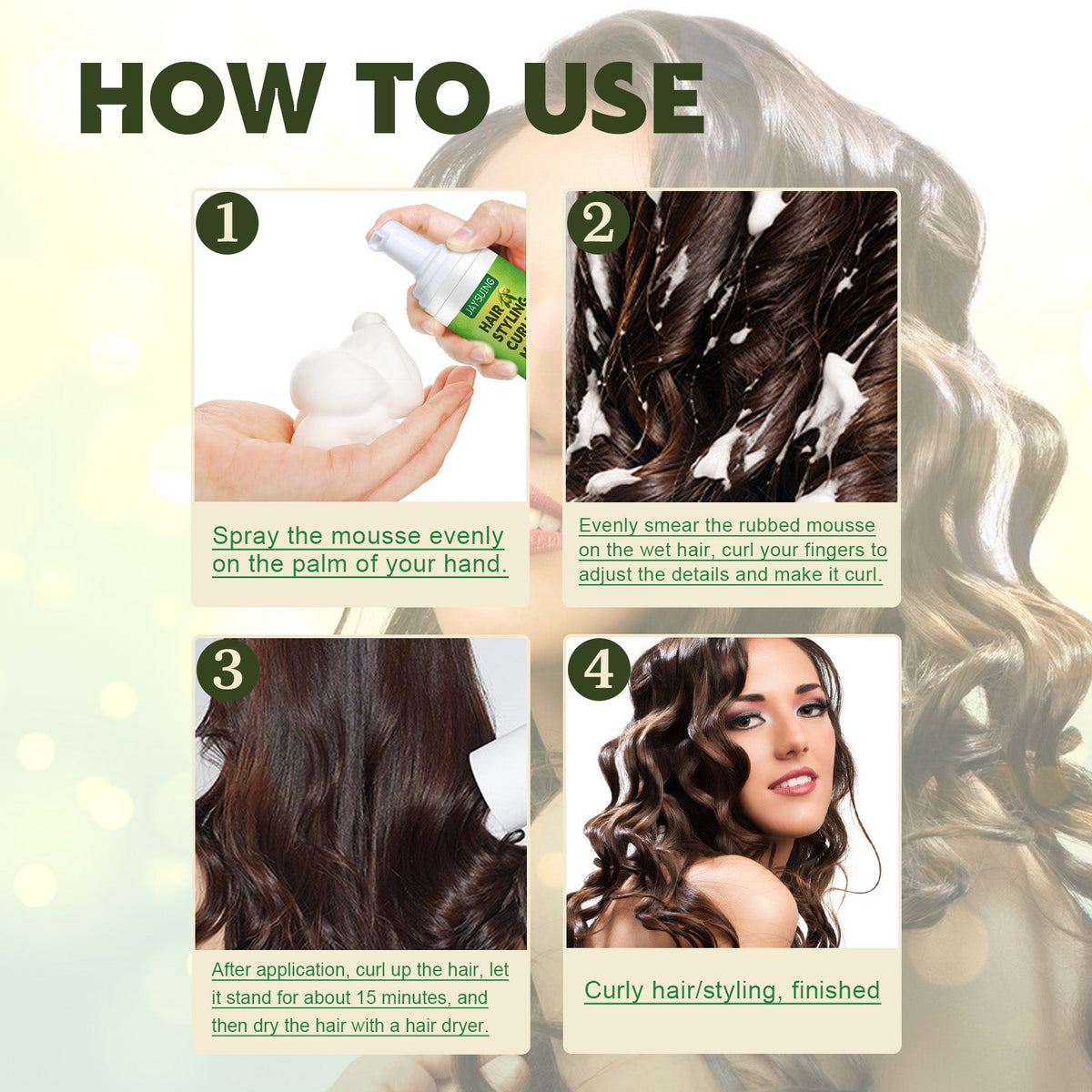 Curl Styling Mousse for Defined, Frizz-Controlled Curls