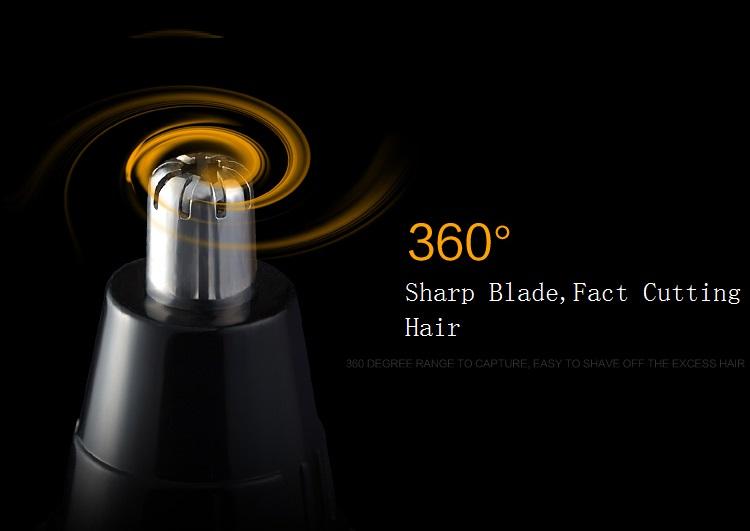 4‑in‑1 Rechargeable Nose Hair Trimmer — Precise Ear
