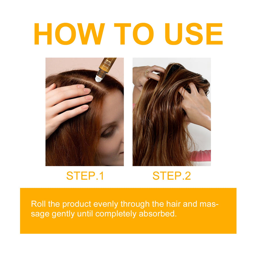 Biotin Hair Oil Roll-On for Fuller-Looking, Shinier Hair