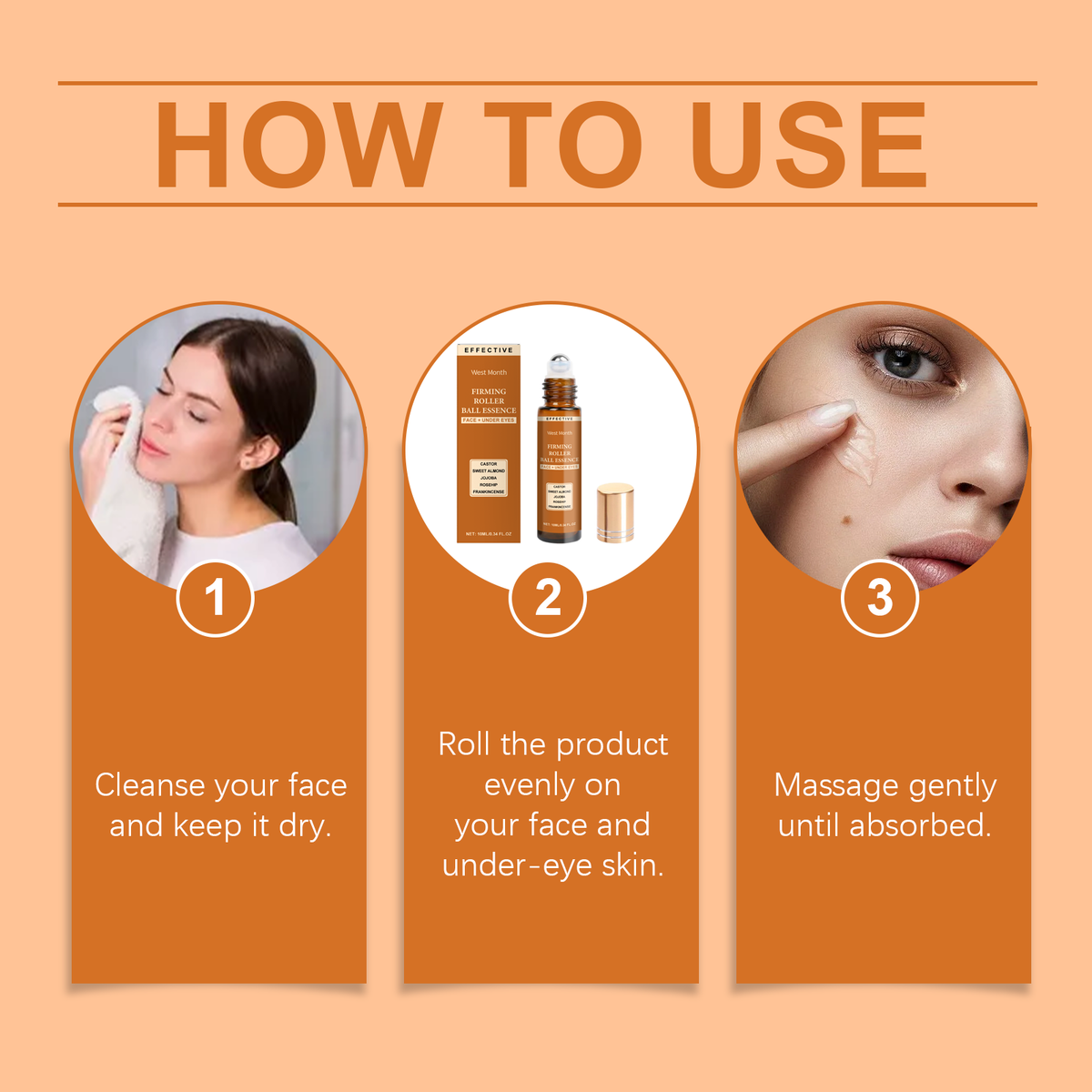 Firming Face Essence Roller for Hydrated, Smoother Skin