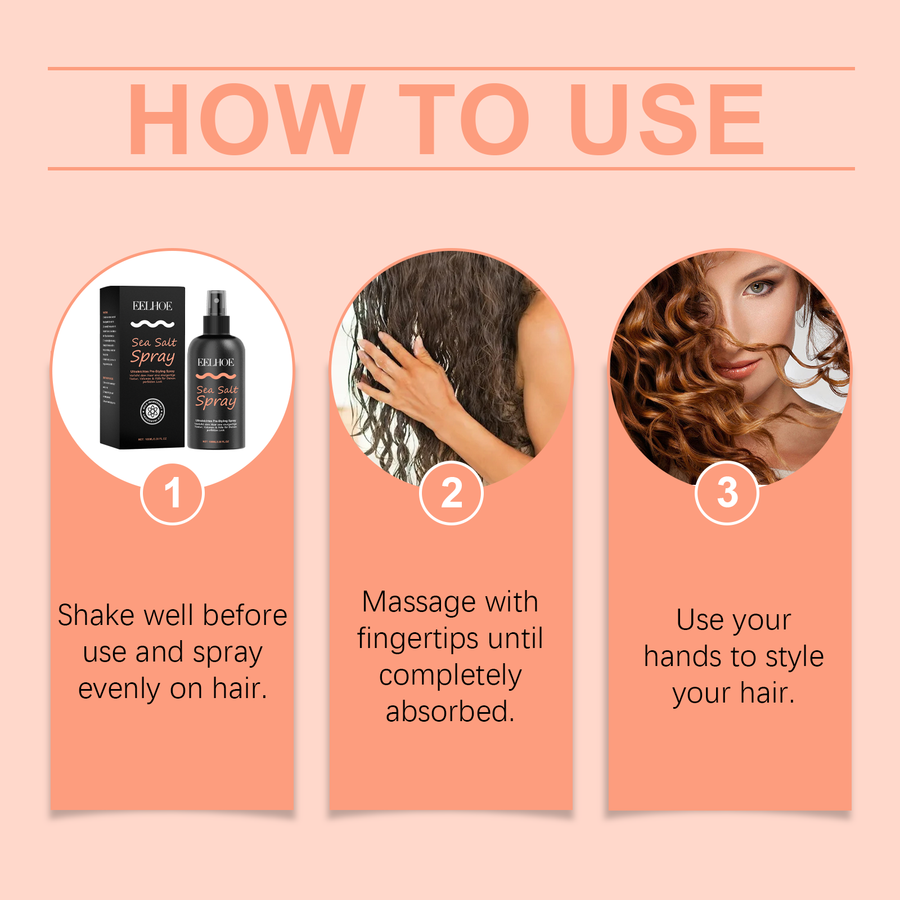 Sea Salt Hair Styling Spray for Volume & Textured Hold