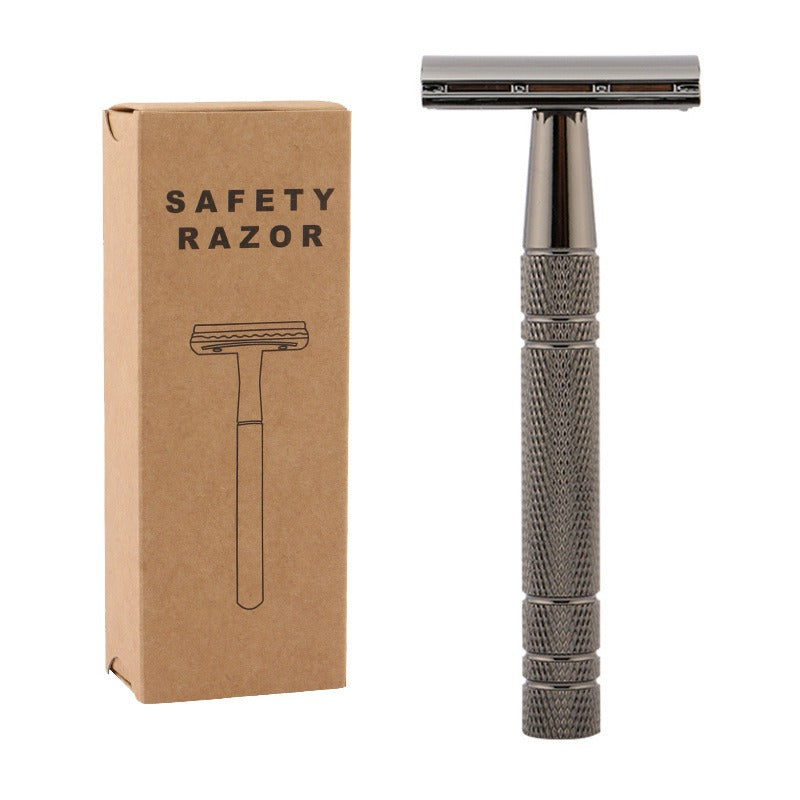 Rose Gold Double‑Sided Safety Razor — Vintage‑Style Smooth