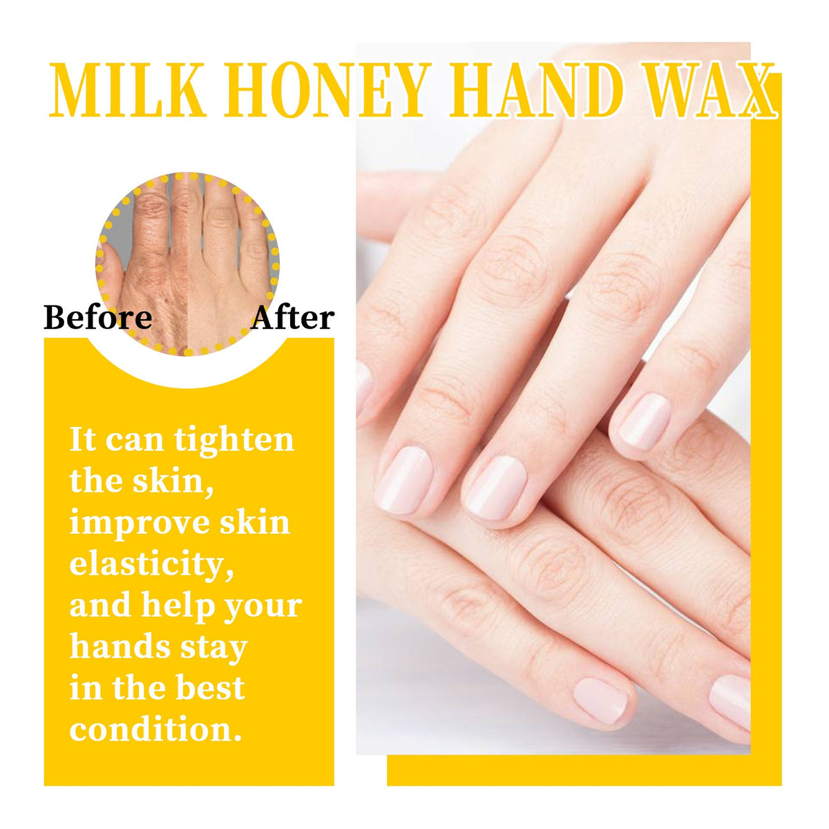 Milk Honey Hand Wax - Exfoliating Hand Cream for Dry Skin