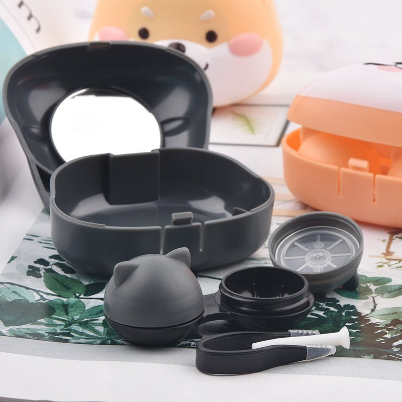 Shiba Inu Contact Lens Case — 3D Kawaii Storage Box