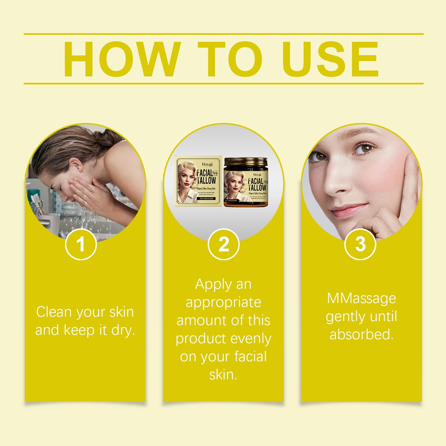 Tallow Honey Face Cream for Deep Skin Moisture