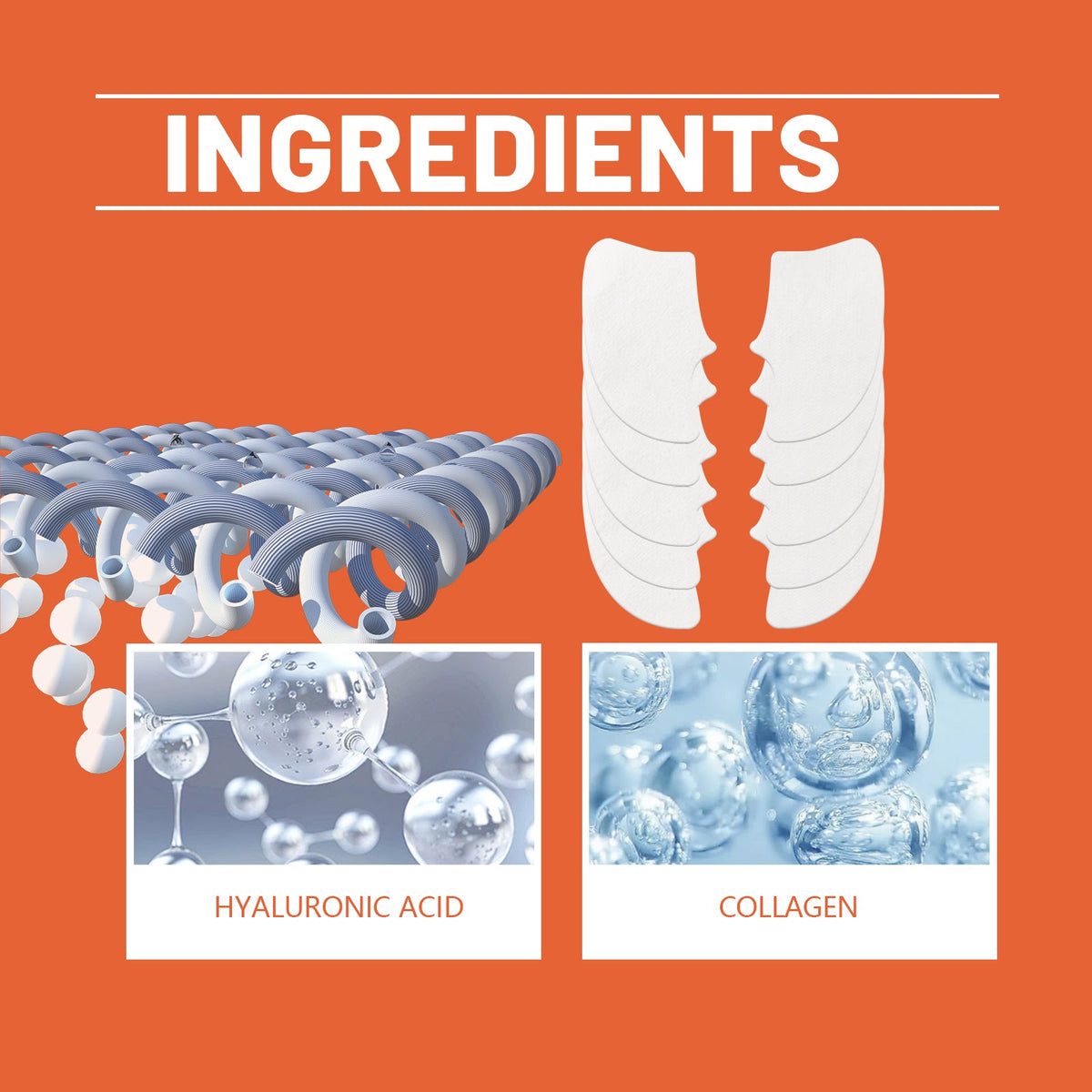 Hydrolyzed Collagen Patch for Cheek Wrinkles & Hydration