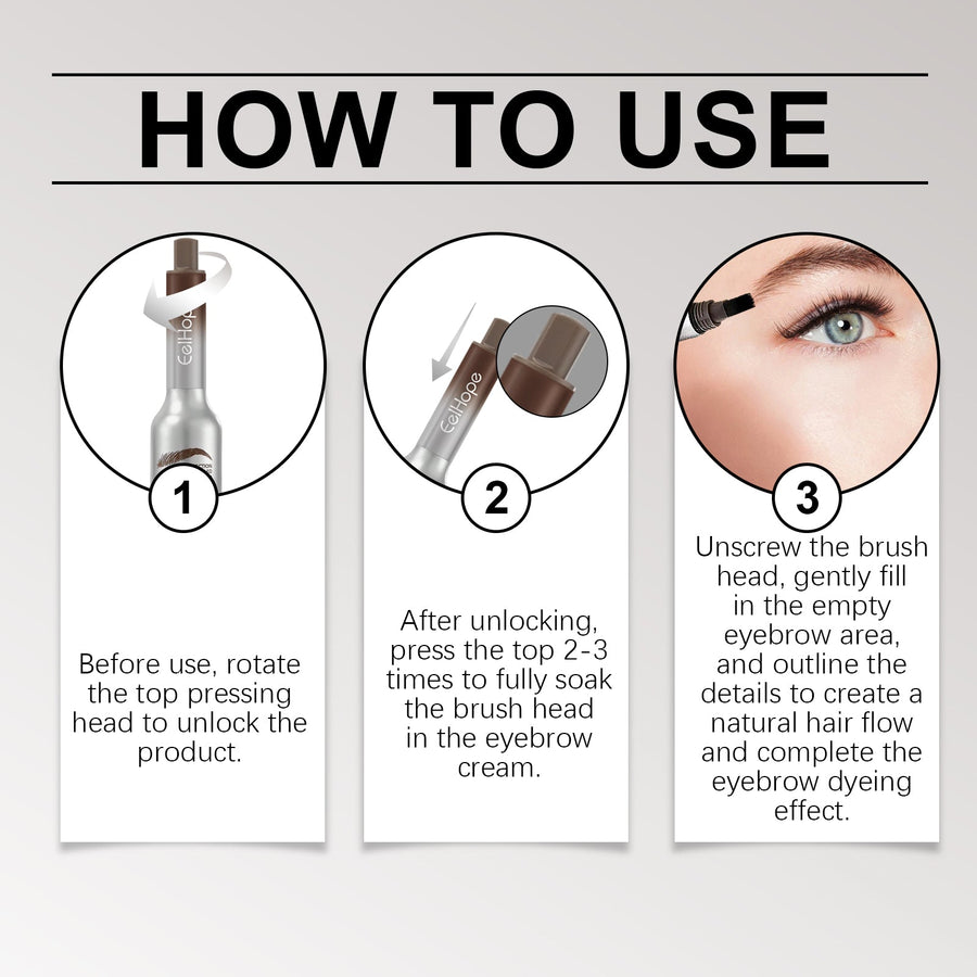 Air Cushion Brow Cream for Natural, Long-Lasting Color