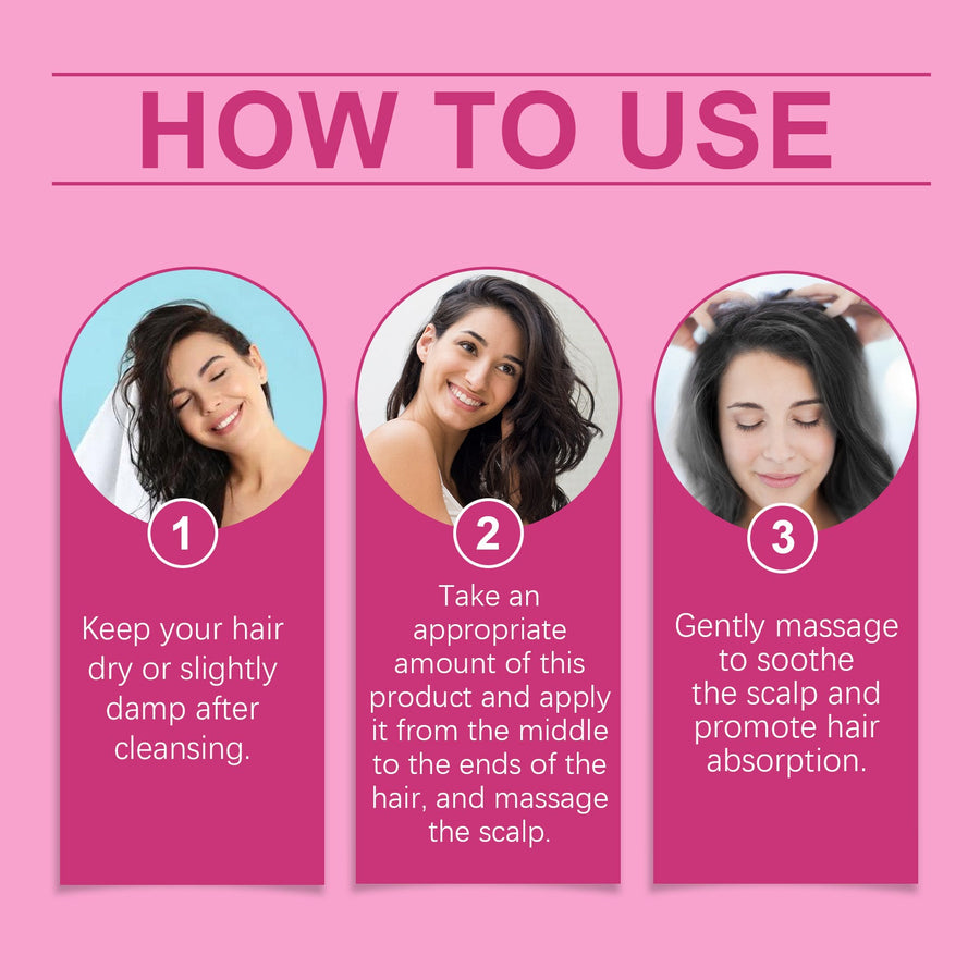 Leave-In Hair Serum for Smooth, Shiny, Frizz-Free Hair