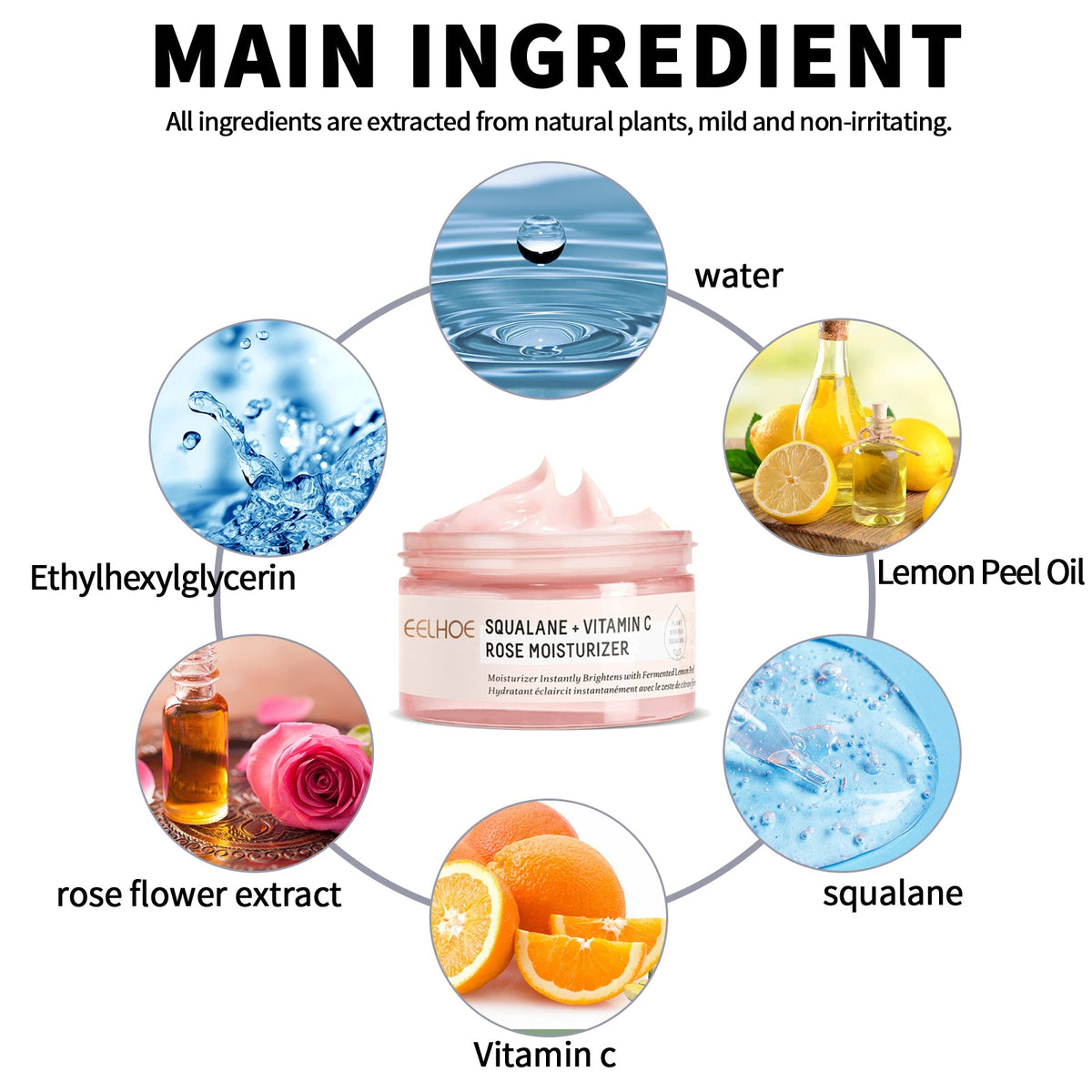 Squalane Vitamin C Cream for Dull, Dry Aging Skin