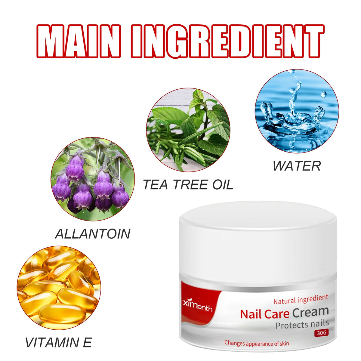 Nail Repair Cream for Thick Discolored Damaged Nails