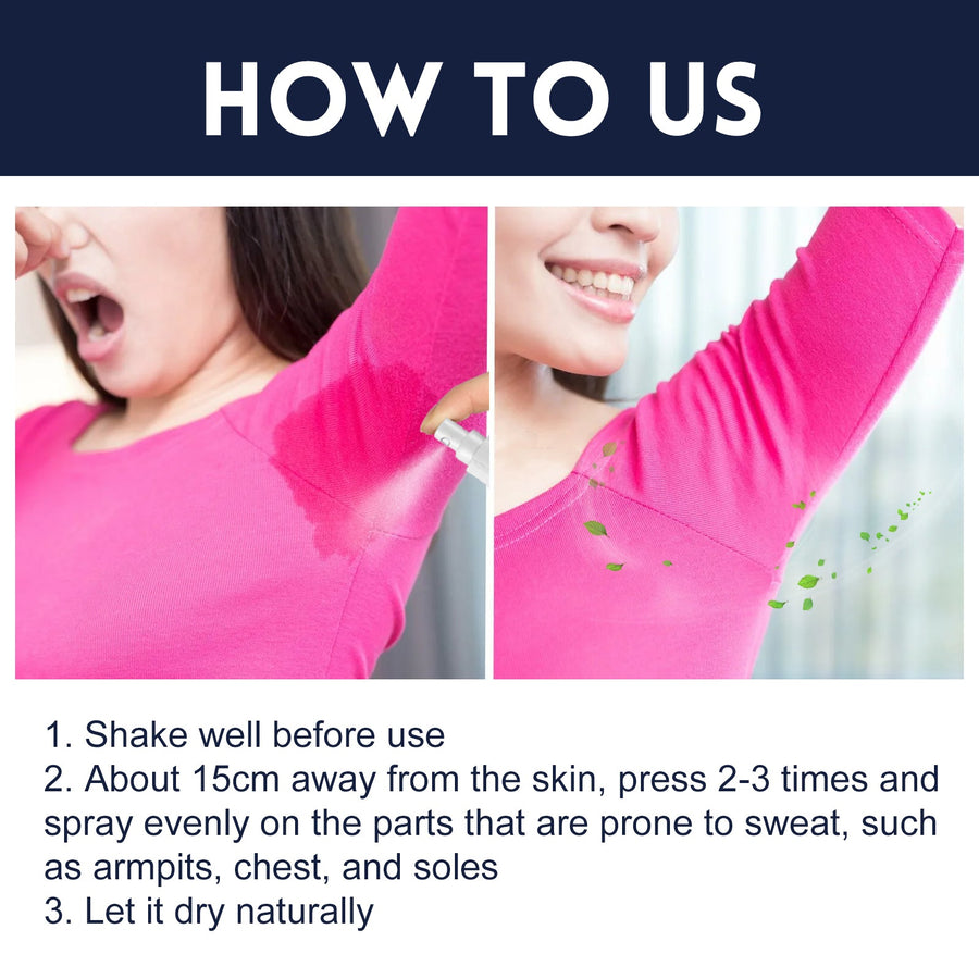 Antiperspirant Deodorant Spray, Portable Sweat Control