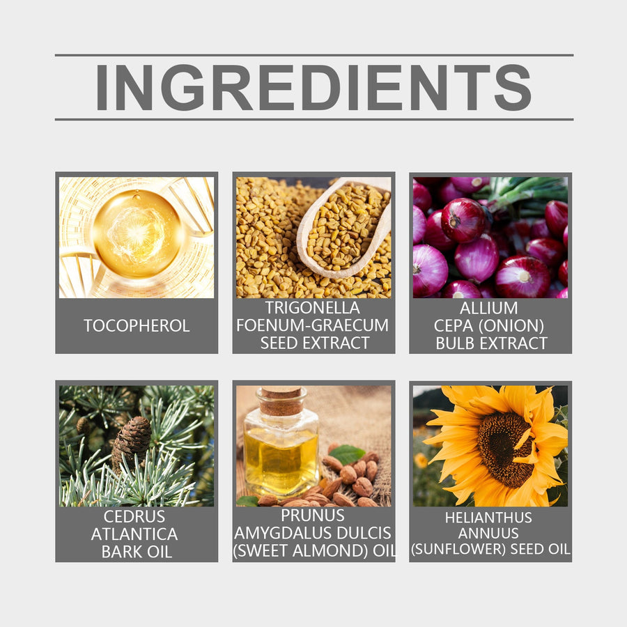 Onion Hair Oil for Dry Hair & Thicker-Looking Strands