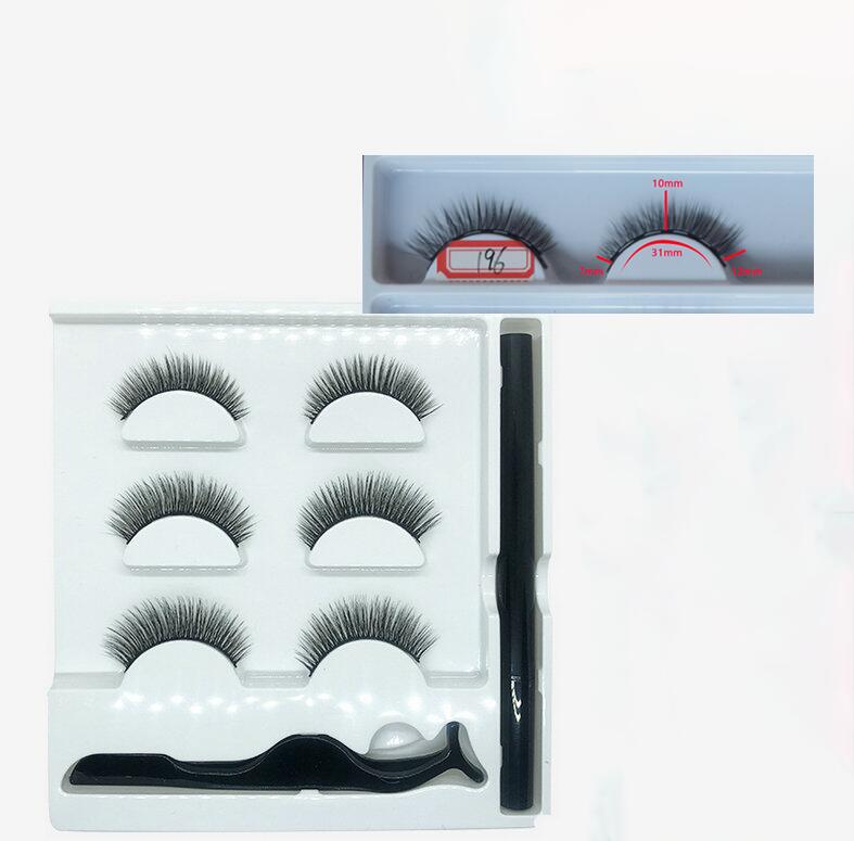 Glue-Free False Eyelashes With Magic Eyeliner Set