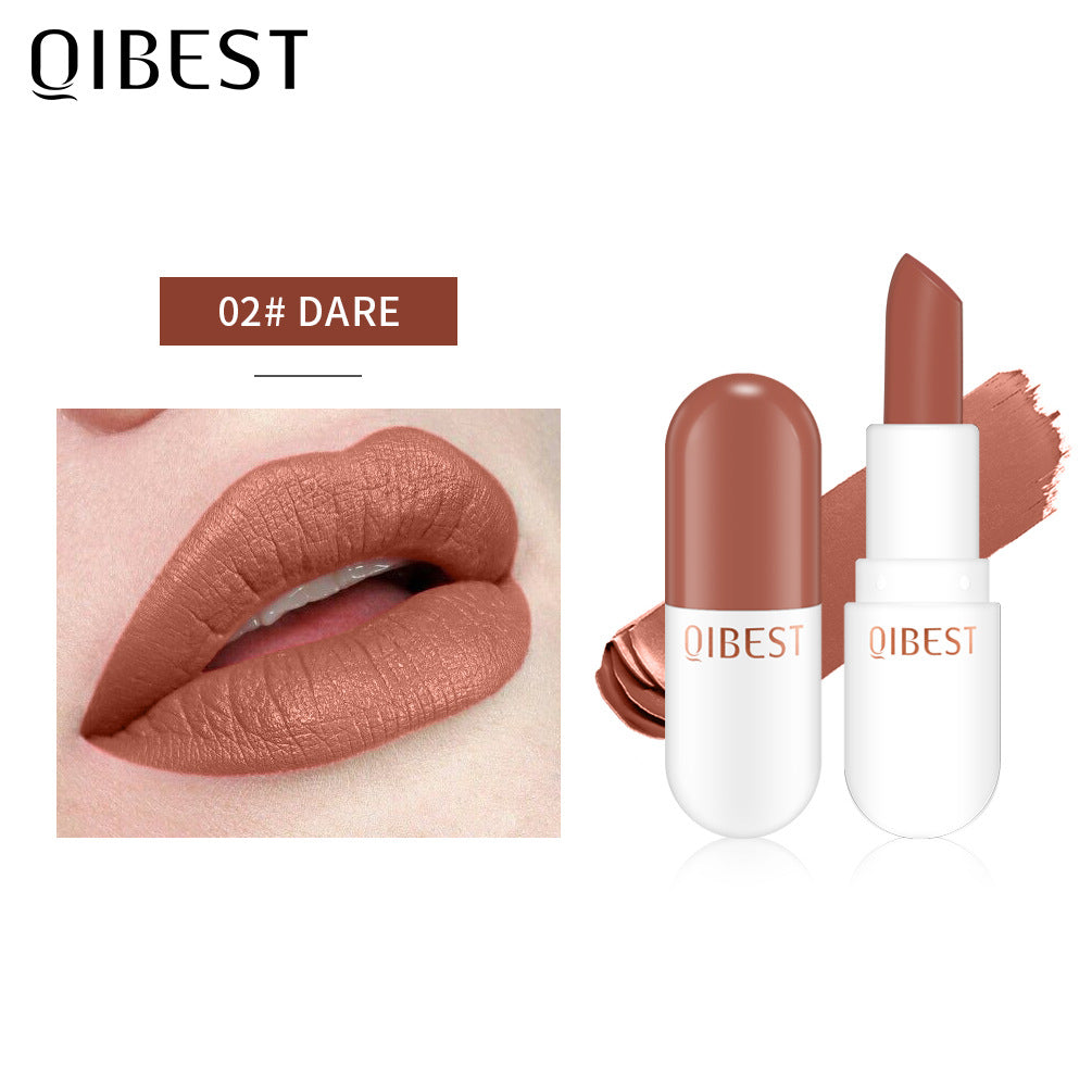 Mini Capsule Velvet Matte Lipstick for Bold Touch-Ups