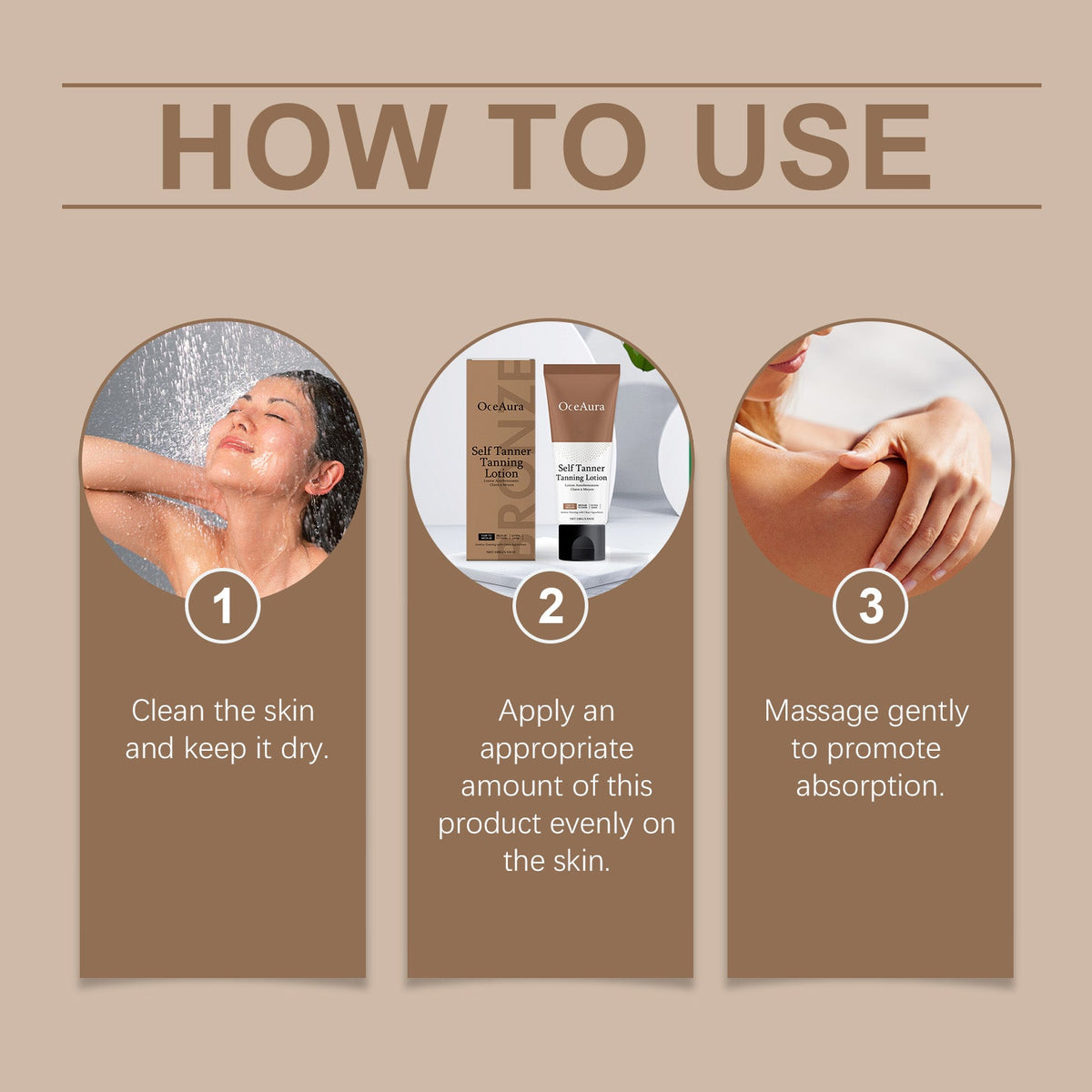 Natural Sun Tan Lotion – UV‑Free Self Tanner for a Bronze Glow