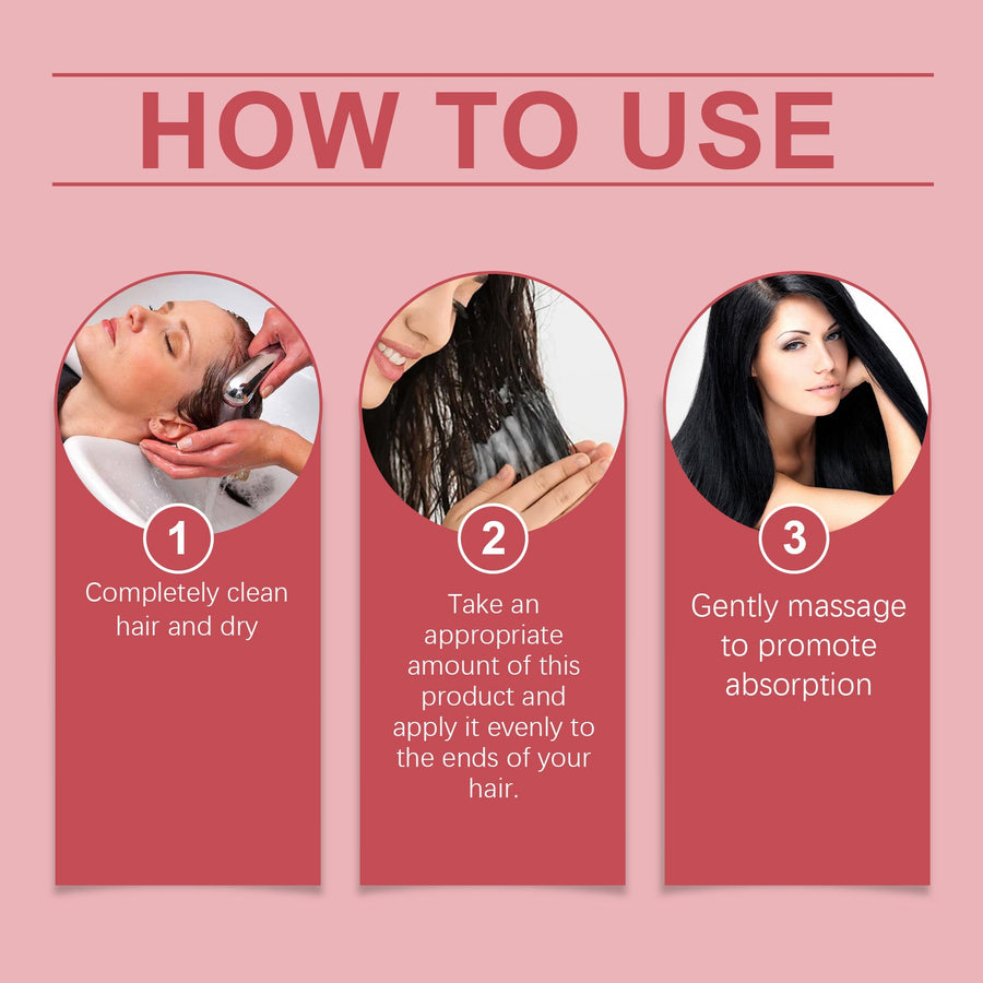 Leave-In Hair Serum for Smoother, Softer, Frizz-Free Hair